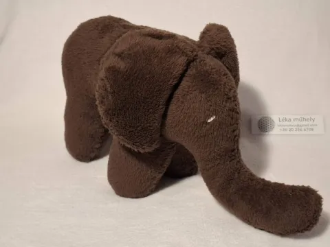Big dark brown plush Elephant from top