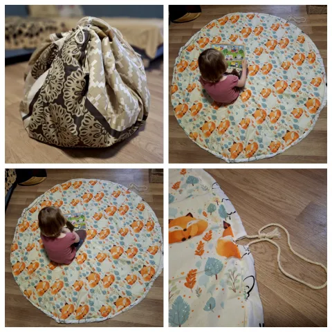 Medium multicolored Play sack carpet