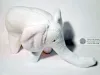 Big white plush Elephant from top