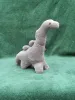 Small grey plush Dinosaur from top