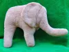 Big gray plush sleeper Elephant from side