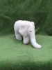 Medium white plush Elephant from top