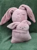 Big pink plush Rabbit with Baby together